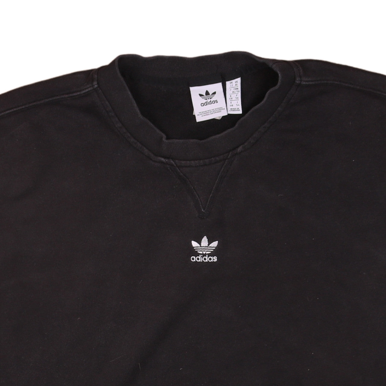 Womens UK Size 22 adidas Black Pullover Sweatshirt