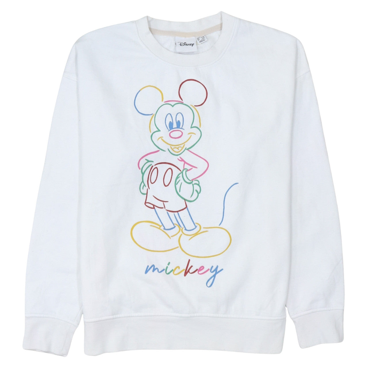Womens UK Size S Disney White Pullover Sweatshirt