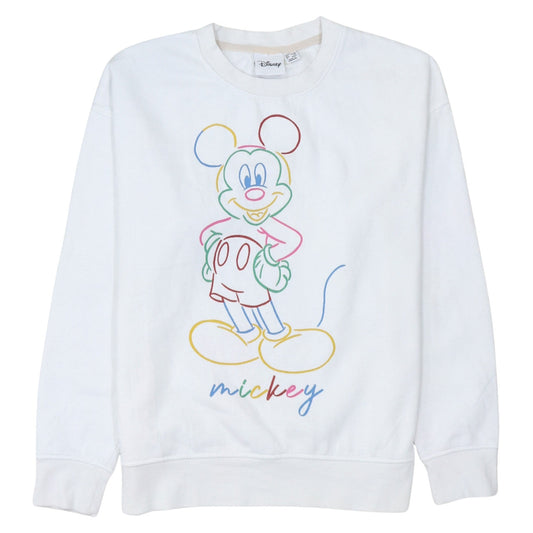 Womens UK Size S Disney White Pullover Sweatshirt