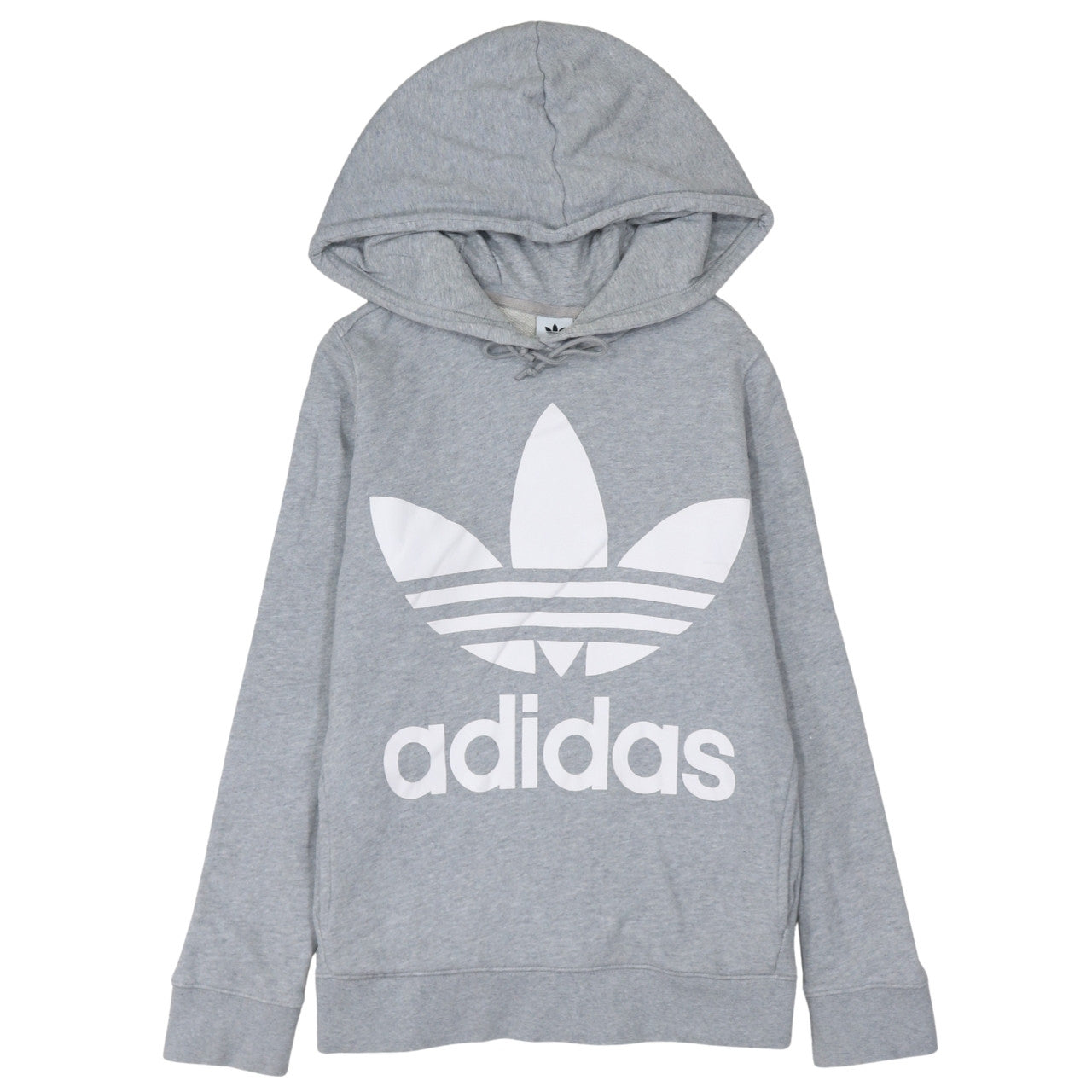 Womens UK Size 8 adidas Grey Pullover Hoodie