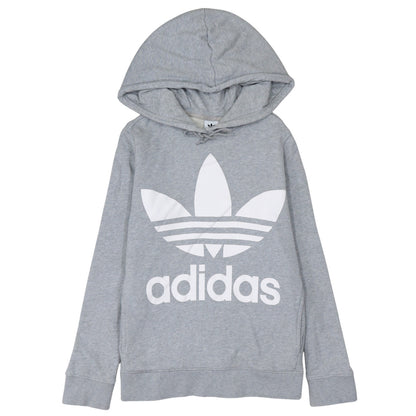 Womens UK Size 8 adidas Grey Pullover Hoodie