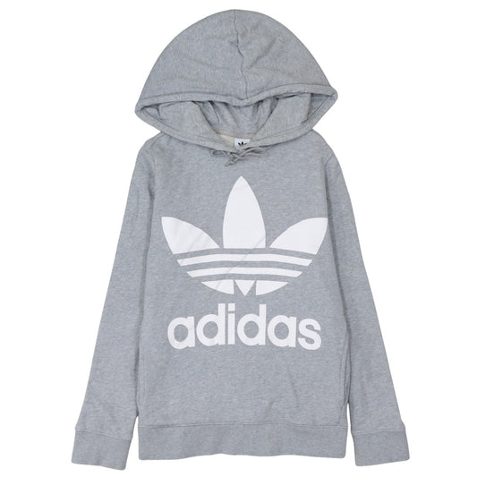 Womens UK Size 8 adidas Grey Pullover Hoodie