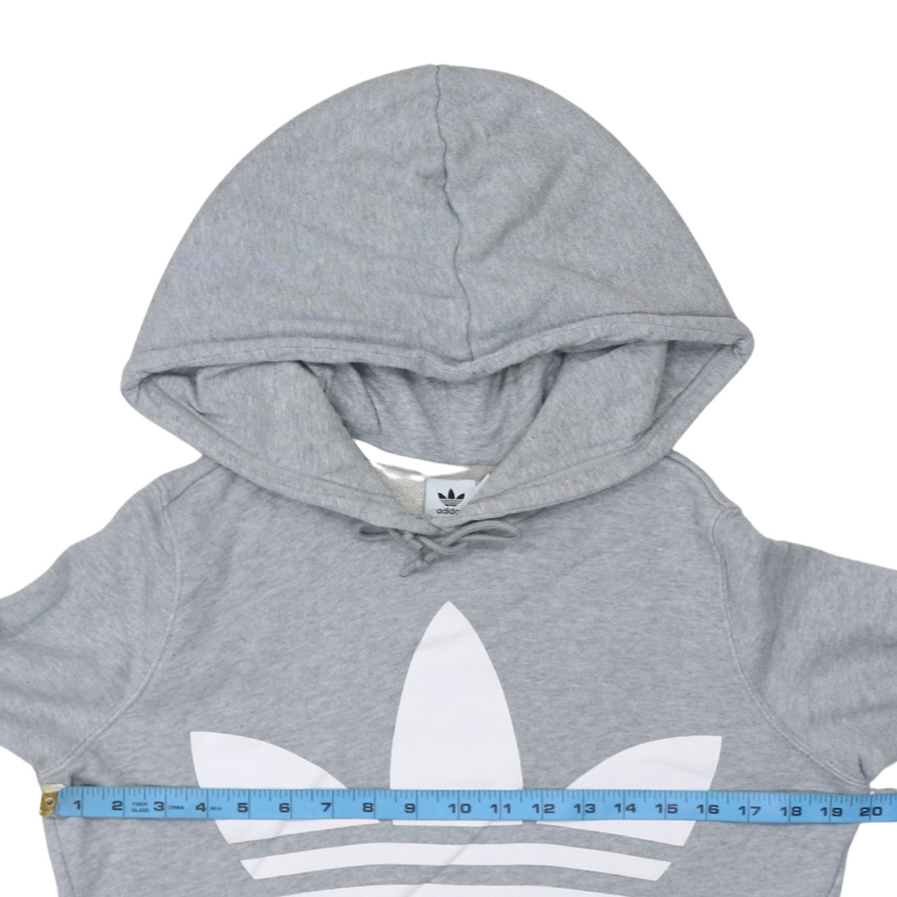 Womens UK Size 8 adidas Grey Pullover Hoodie