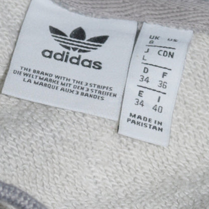 Womens UK Size 8 adidas Grey Pullover Hoodie