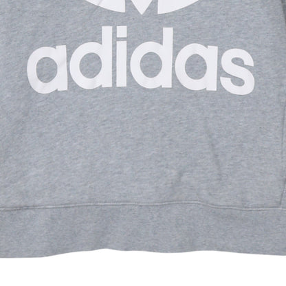 Womens UK Size 8 adidas Grey Pullover Hoodie