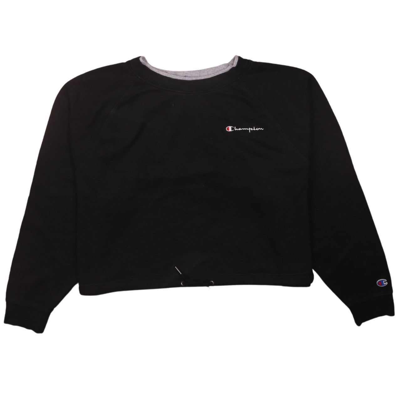 Womens UK Size XL Champion Black Pullover Sweatshirt