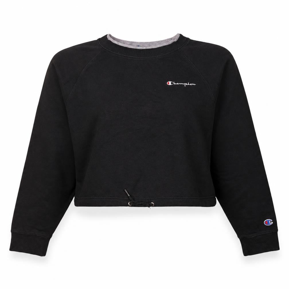 Womens UK Size XL Champion Black Pullover Sweatshirt