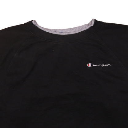 Womens UK Size XL Champion Black Pullover Sweatshirt