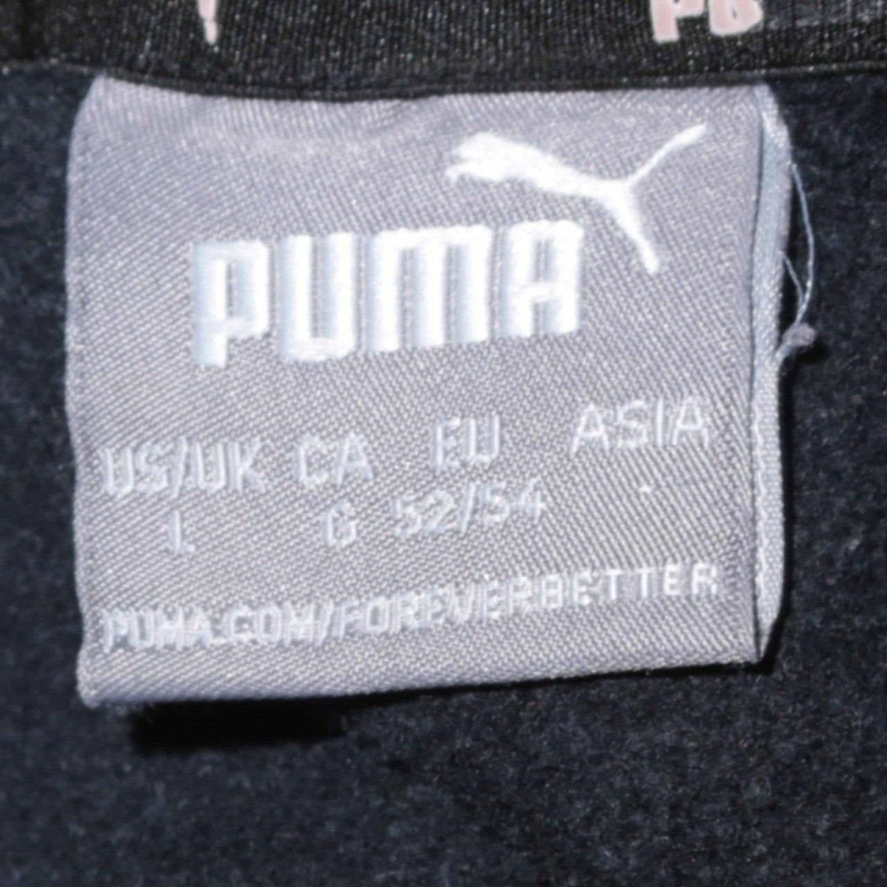 Mens UK Size L PUMA Black Pullover Hoodie