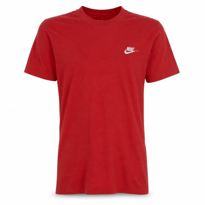 Nike Men's Red Crew Neck Short Sleeve Cotton T-Shirt XS