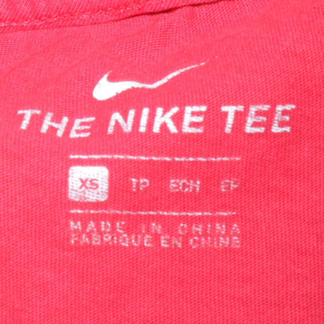 Nike Men's Red Crew Neck Short Sleeve Cotton T-Shirt XS