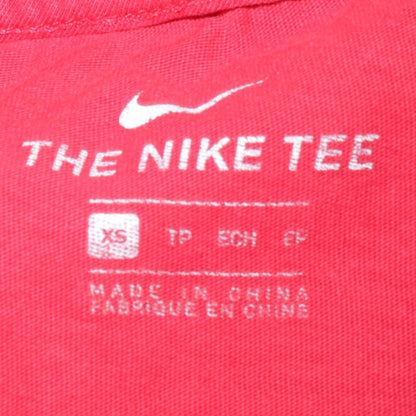 Nike Men's Red Crew Neck Short Sleeve Cotton T-Shirt XS