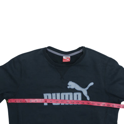 Mens UK Size M PUMA Black Pullover Sweatshirt