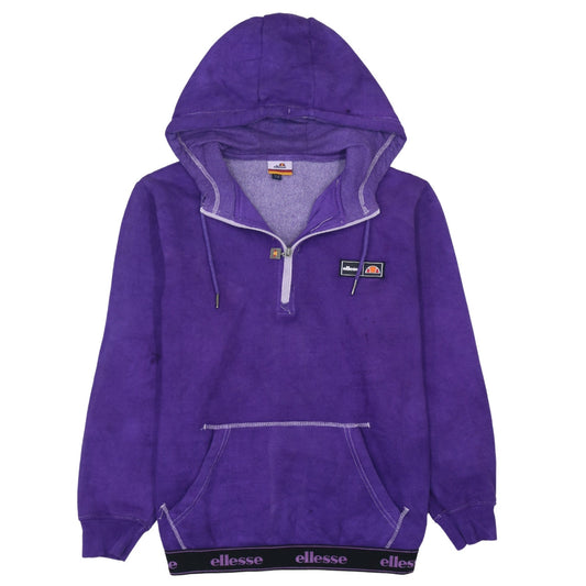 Womens UK Size M ellesse Purple Pullover Hoodie