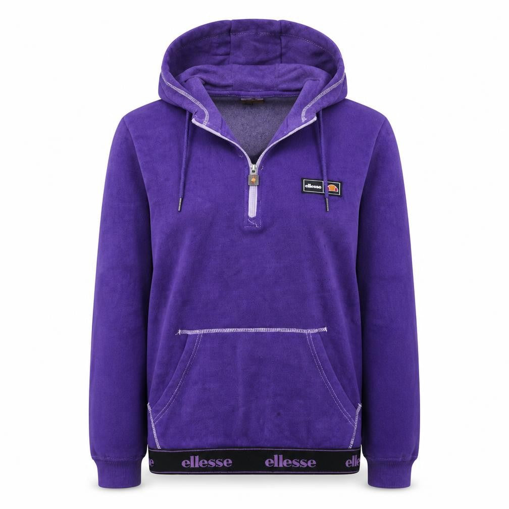 Womens UK Size M ellesse Purple Pullover Hoodie