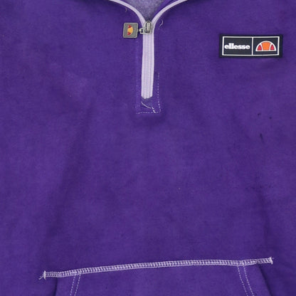 Womens UK Size M ellesse Purple Pullover Hoodie