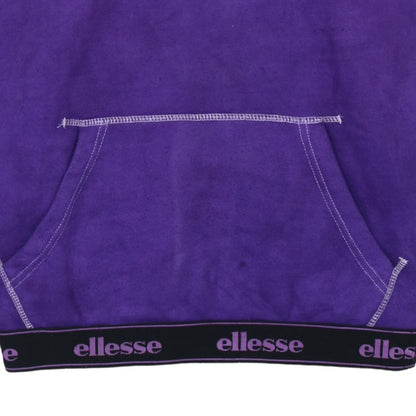 Womens UK Size M ellesse Purple Pullover Hoodie
