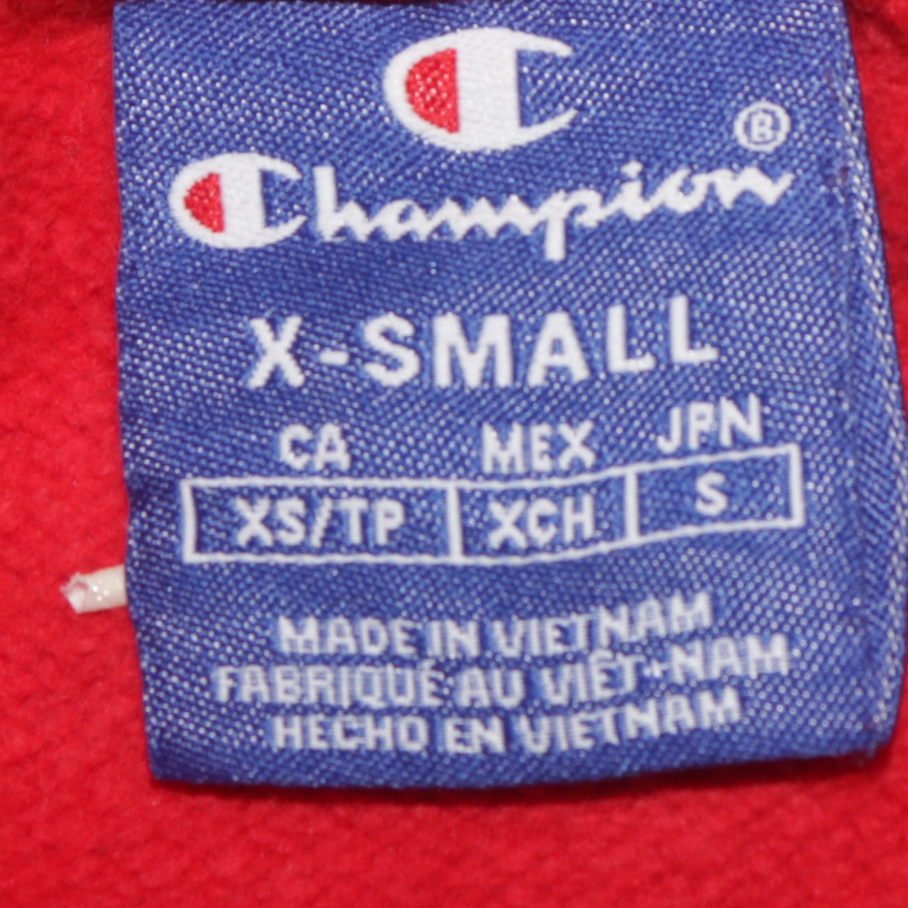 Womens UK Size XS Champion Red Pullover Hoodie
