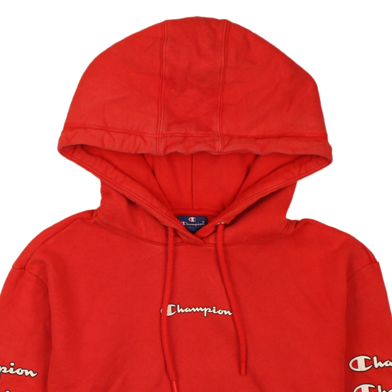 Womens UK Size XS Champion Red Pullover Hoodie