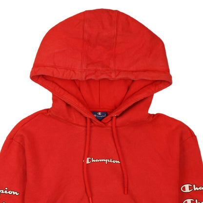 Womens UK Size XS Champion Red Pullover Hoodie