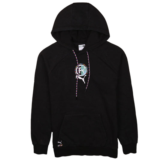 Mens UK Size S PUMA Black Pullover Hoodie