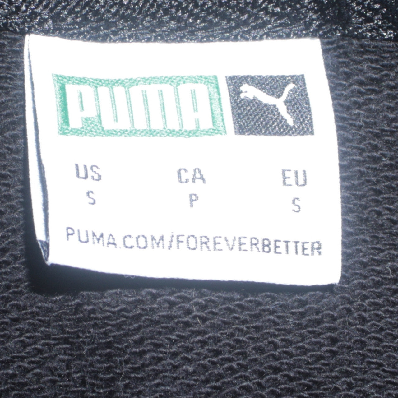 Mens UK Size S PUMA Black Pullover Hoodie