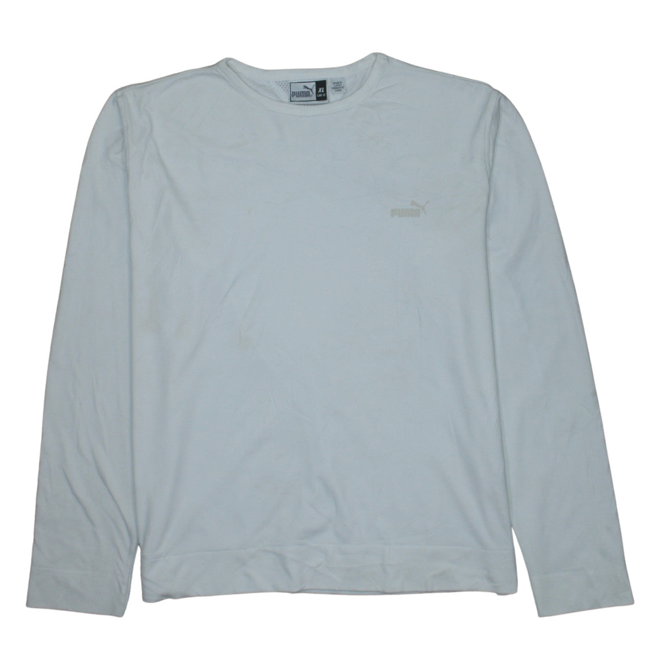 Mens UK Size XL PUMA White Pullover Sweatshirt
