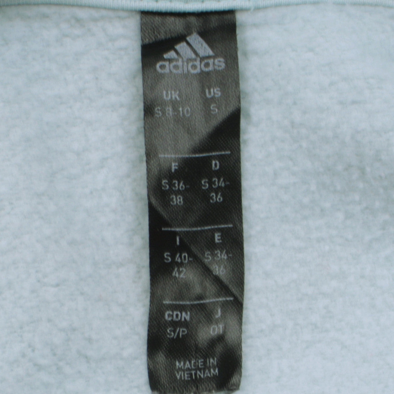 Womens UK Size S adidas Blue Pullover Hoodie
