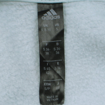 Womens UK Size S adidas Blue Pullover Hoodie