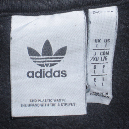 Mens UK Size L adidas Black Pullover Hoodie