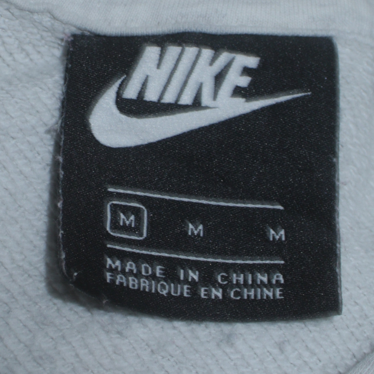 Mens UK Size M Nike Grey Pullover Hoodie