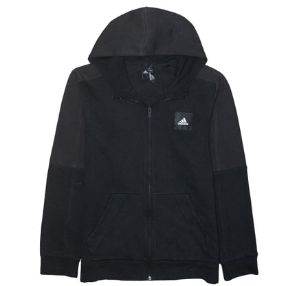 Mens UK Size M adidas Black Full Zip Hoodie