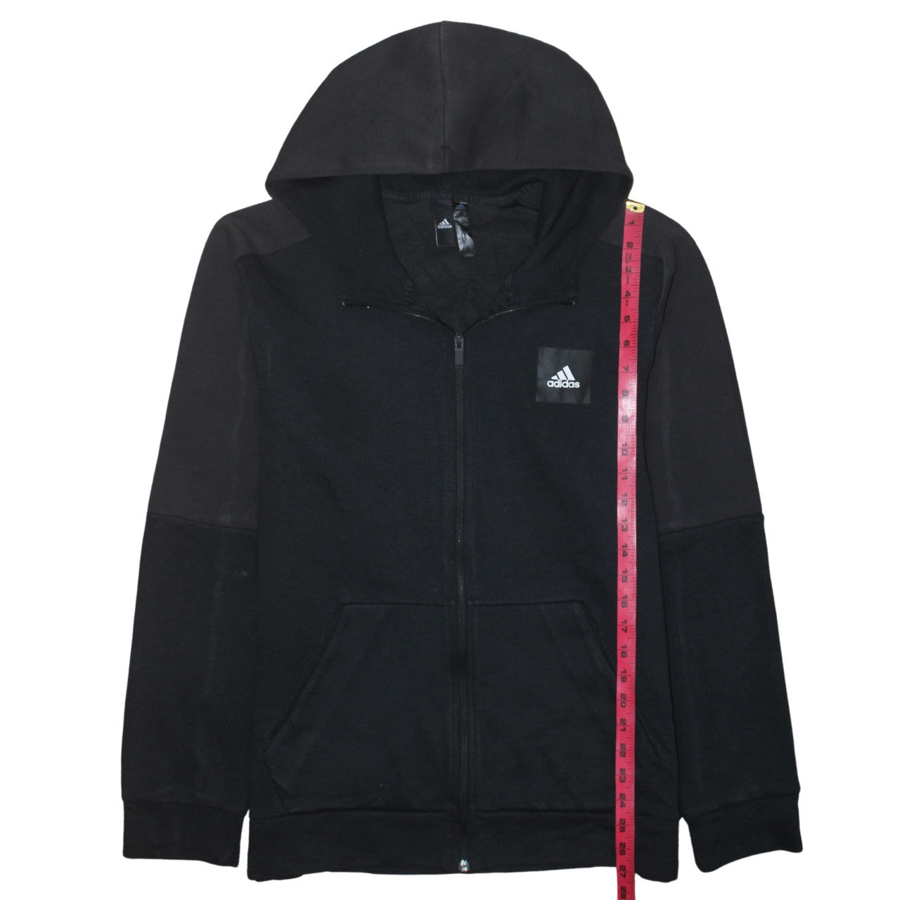 Mens UK Size M adidas Black Full Zip Hoodie