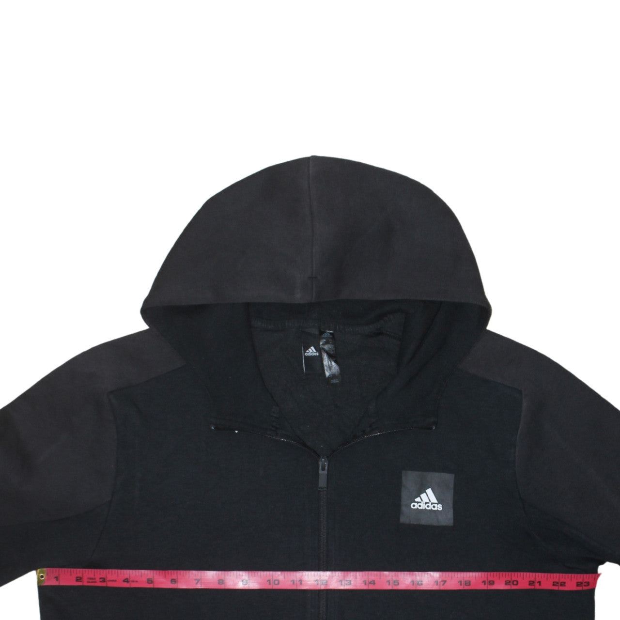 Mens UK Size M adidas Black Full Zip Hoodie