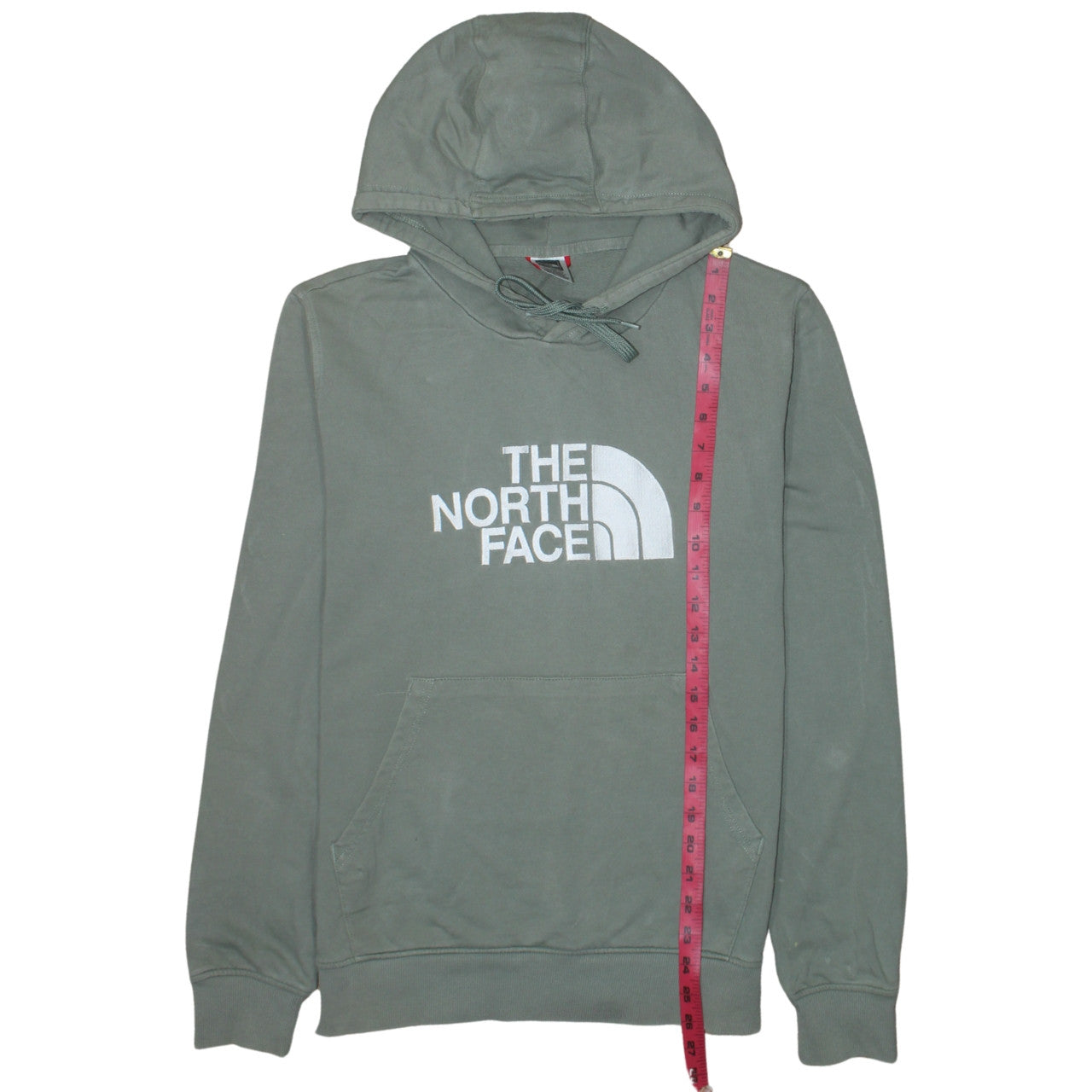 Mens UK Size M The North Face Green Pullover Hoodie