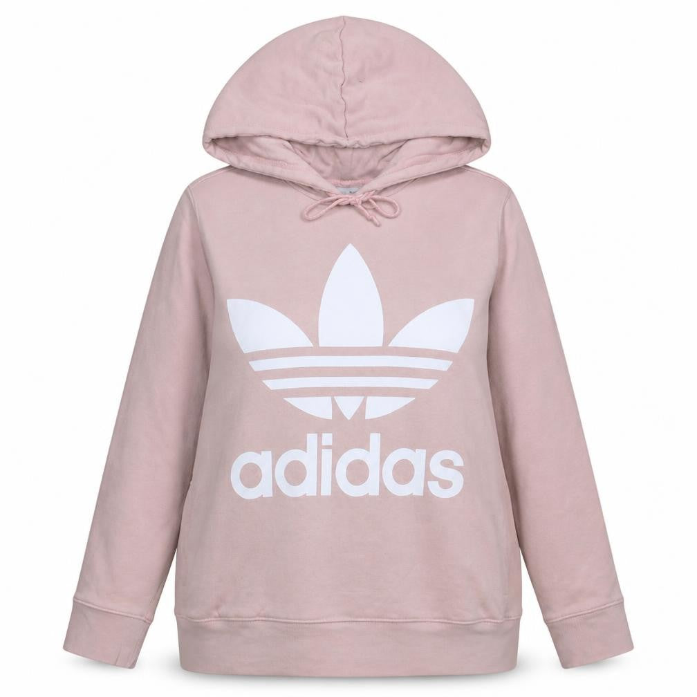 Womens UK Size 16 adidas Pink Pullover Hoodie