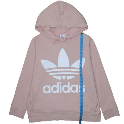 Womens UK Size 16 adidas Pink Pullover Hoodie
