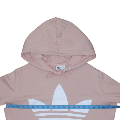 Womens UK Size 16 adidas Pink Pullover Hoodie