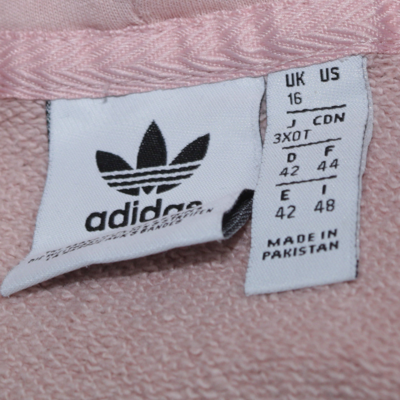 Womens UK Size 16 adidas Pink Pullover Hoodie