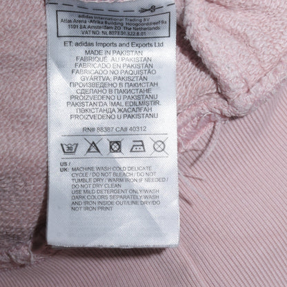 Womens UK Size 16 adidas Pink Pullover Hoodie