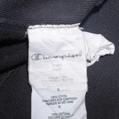 Mens UK Size L Champion Black 1/2 Zip Hoodie