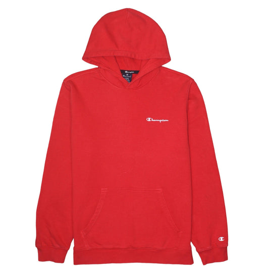 Mens UK Size L Champion Red Pullover Hoodie