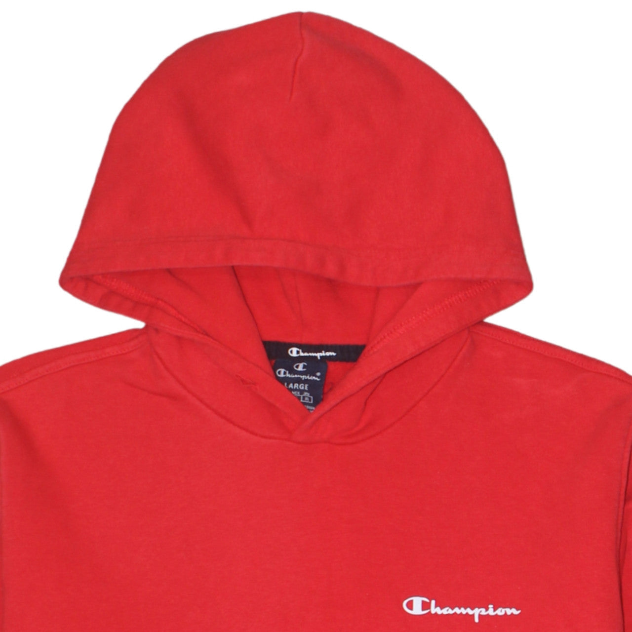Mens UK Size L Champion Red Pullover Hoodie