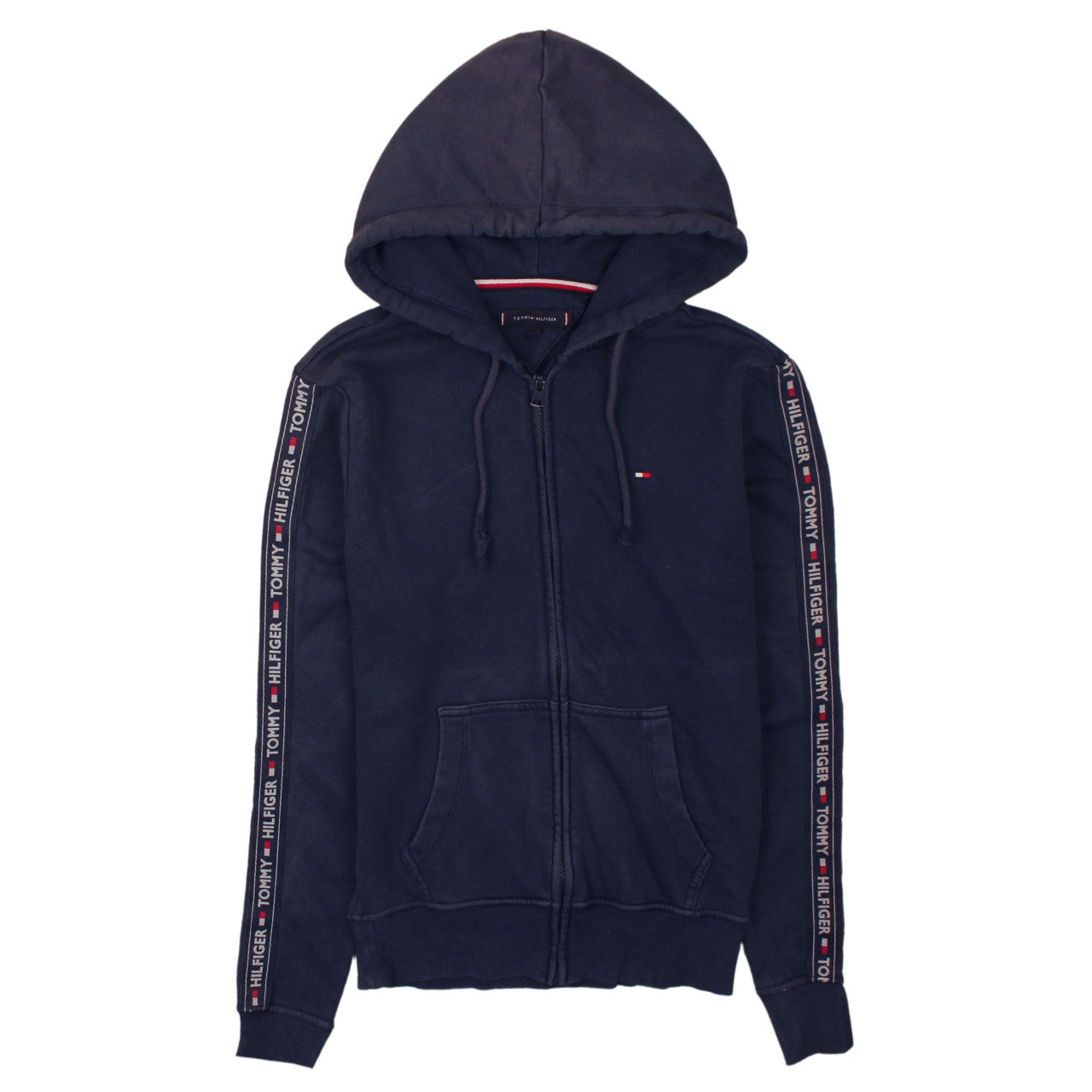 Mens UK Size S Tommy Hilfiger Blue Full Zip Hoodie
