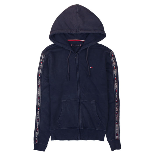 Mens UK Size S Tommy Hilfiger Blue Full Zip Hoodie