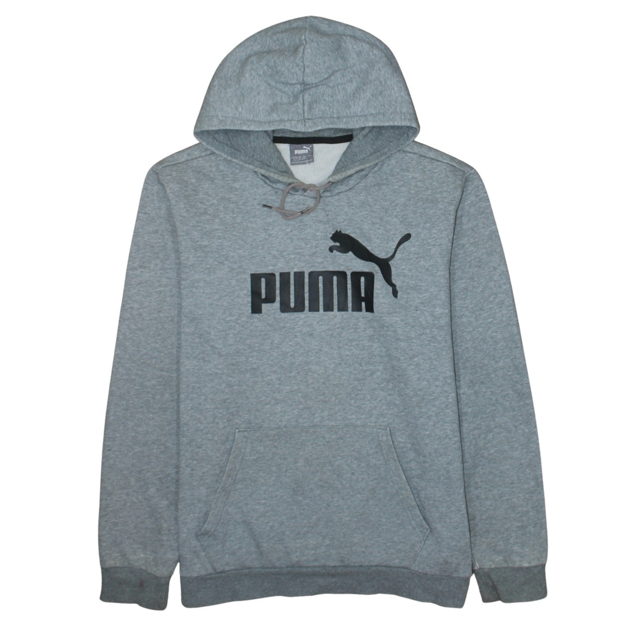 Mens UK Size L PUMA Grey Pullover Hoodie