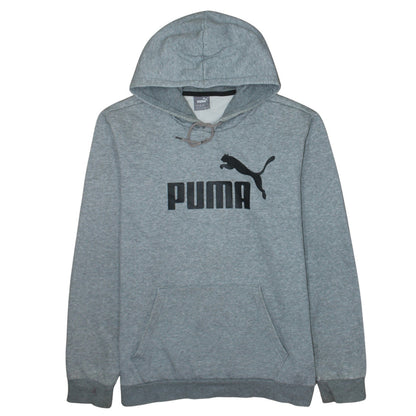 Mens UK Size L PUMA Grey Pullover Hoodie