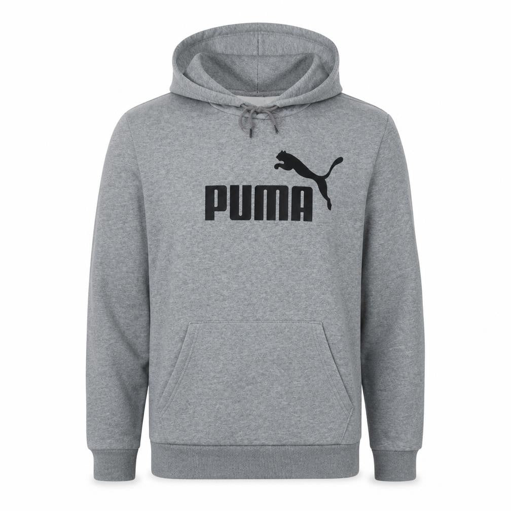 Mens UK Size L PUMA Grey Pullover Hoodie