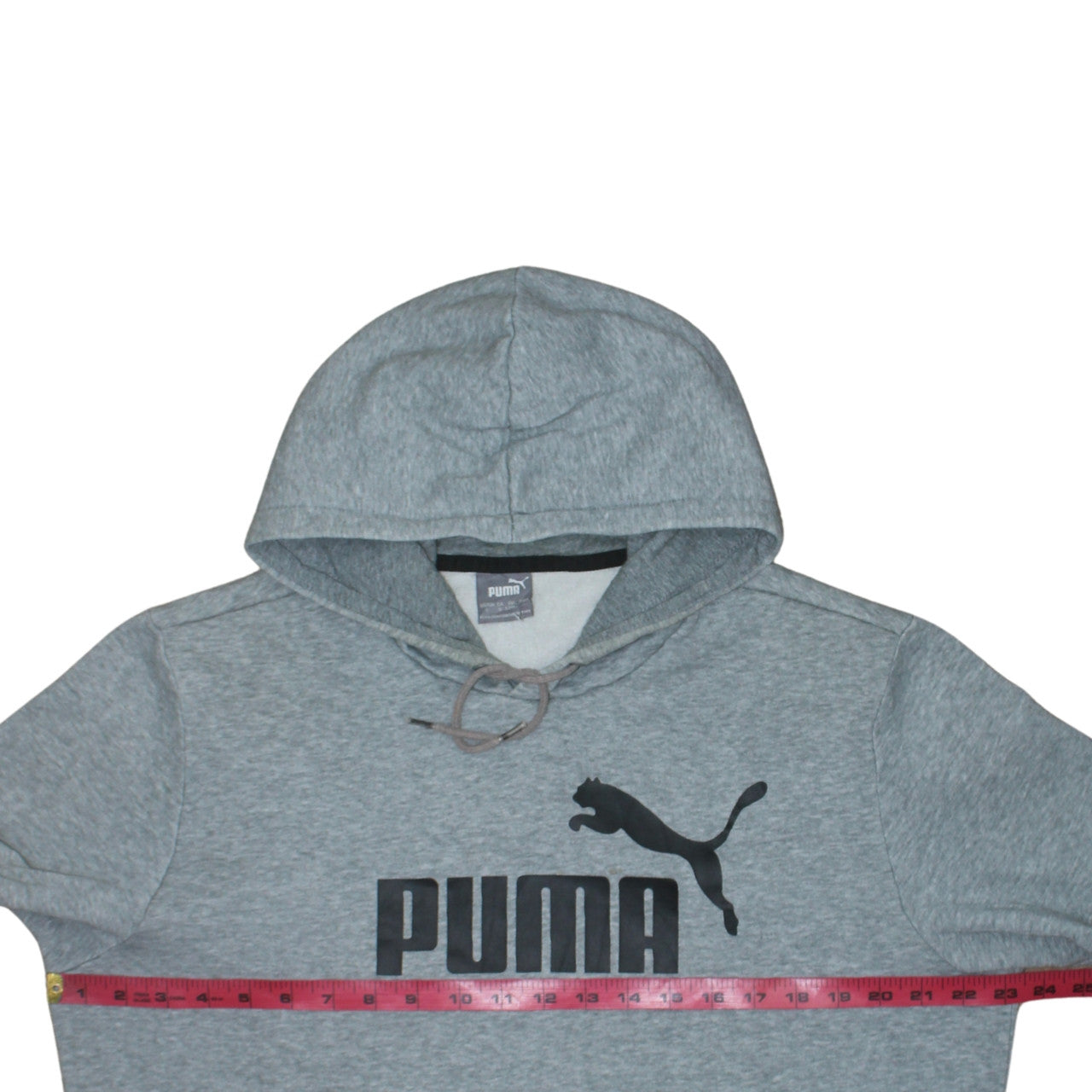 Mens UK Size L PUMA Grey Pullover Hoodie