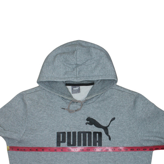 Mens UK Size L PUMA Grey Pullover Hoodie